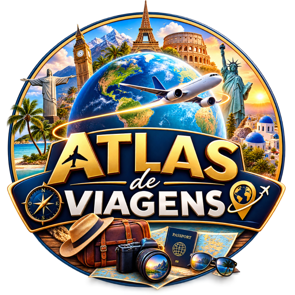 Logo Atlas de Viagens - blog de viagens com dicas de destinos nacionais e internacionais